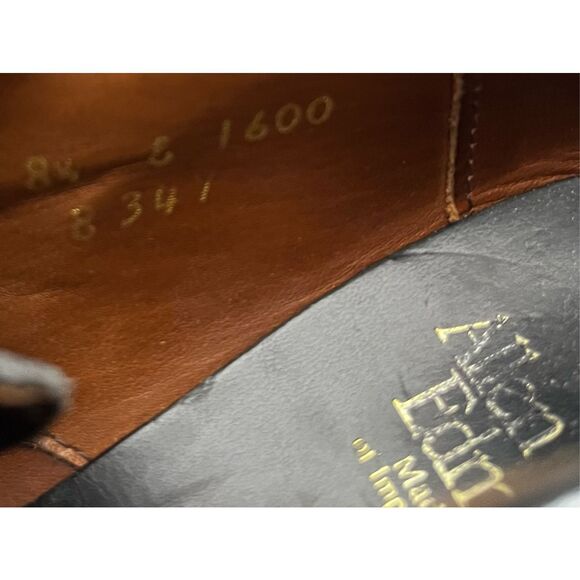 Allen Edmonds Soho Black Soho Cap Toe Lace Up Balmoral Size 8 1/2 - Picture 16 of 16